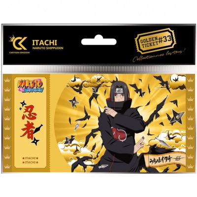 Naruto Shipudden Golden Ticket Itachi - Cartoon Kingdom