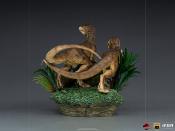 Jurassic Park Statuette 1/10 Deluxe Art Scale Just The Two Raptors 20 cm | IRON STUDIOS