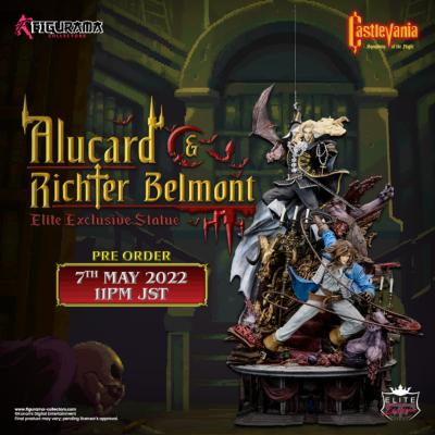 ALUCARD AND RICHTER  BELMONT - CASTLEVANIA SYMPHONY OF THE NIGHT STATUE |  FIGURAMA