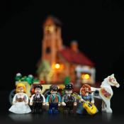 Lumibricks Old West Meeting Hall Set Construction LED 2556 pcs 37cm