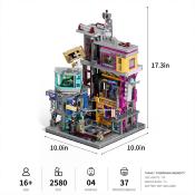 Lumibricks Cyberpunk Neoncity Game Stack Set Construction LED 2580 pcs 43cm