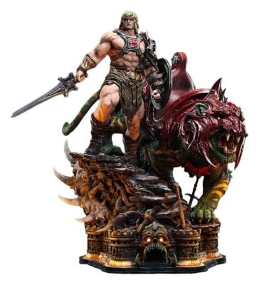 He-Man & Battle Cat 1/4 – Statue Résine 86 cm | Masters of the Universe | Prime 1 Studio