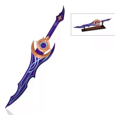 Solo Leveling réplique épée acier Moonshadow Sung Jin-Woo 71,5 cm avec support