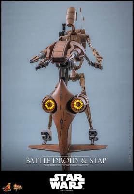 Star Wars: The Phantom Menace - Hot Toys Battle Droid & STAP MMS Movie Masterpiece Set Figurines 1/6e 32 cm