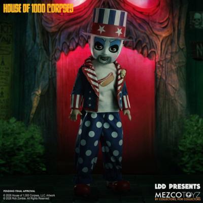 La Maison des 1000 morts LDD Presents poupée Captain Spaulding 25 cm | Mezco