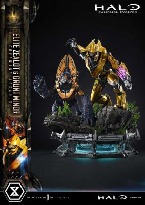 Halo statuette Ultimate Premium Masterline Elite Zealot & Grunt Minor Covenant Assault 1/4 81 cm | PRIME 1 STUDIO