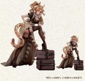 Original Character statuette PVC 1/4 Battle Maid Different Species Leopard Cat Maria 40 cm | MAGI ARTS 