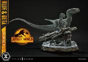 Jurassic World : Le Monde d'après statuette Legacy Museum Collection 1/6 Blue & Beta Bonus Version 41 cm | PRIME 1 STUDIO