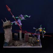 Evangelion: 3.0+1.0 Thrice Upon a Time statuette PVC Scene Scape Diorama Eva Unit 07 vs. Eva Unit 13 65 cm | SENTINEL