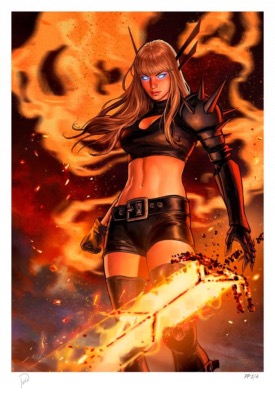 Marvel X-Men impression Art Print Magik 61 x 41 cm - non encadrée I Sideshow Collectibles