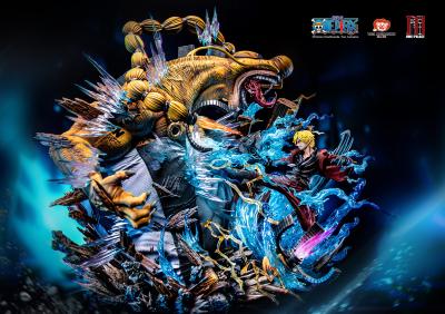 Sanji vs Queen – Statue Résine | One Piece – Jimei Palace (Précommande)