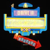 Lumibricks Road Trip Night Glow Drive-In Set Construction LED 1760 pcs 35cm