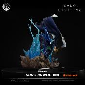 Tsume Art Sung Jinwoo Ikigai 1/6 Statue 44cm Solo Leveling Monarque des Ombres Chasseur Dagues Polyresine