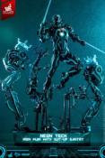 Iron Man 2 figurine 1/6 Neon Tech Iron Man with Suit-Up Gantry 32 cm | HOT TOYS