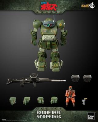 Armored Trooper Votoms figurine Robo-Dou Scopedog 15 cm | THREEZERO