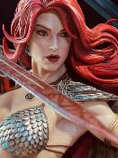 Red Sonja statuette Red Sonja She-Devil with a Vengeance Deluxe Version 79 cm | Prime 1 Studio