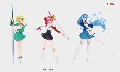 Magic Knight Rayearth Figurine Vivit Umi Ryuuzaki 19cm System Service