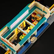 Lumibricks Road Trip Night Glow Drive-In Set Construction LED 1760 pcs 35cm
