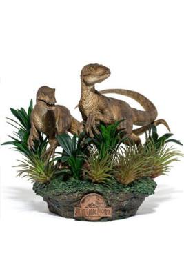 Jurassic Park Statuette 1/10 Deluxe Art Scale Just The Two Raptors 20 cm | IRON STUDIOS