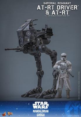 Star Wars: The Mandalorian & Grogu - Set Imperial Remnant AT-RT Driver & AT-RT 1/6 - Hot Toys