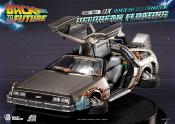 Back to the Future Statuette Egg Attack Floating Back to the Future II DeLorean Deluxe Version 20 cm | Beast Kingdom