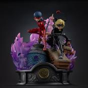 Miraculous statuette 1/10 Deluxe Art Scale Lady Bug and Cat Noir Signed Edition 23 cm | IRON STUDIOS