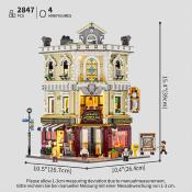 Lumibricks Town Life Antique Store Set Construction LED 2847 pcs 43cm
