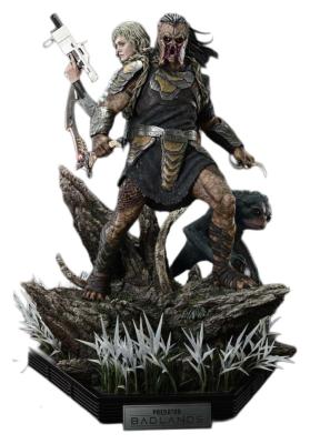 PREDATOR BADLANDS Statue Real Elite Masterline 1/3 Dek & Thia Deluxe Version 87cm Prime 1 Studio
