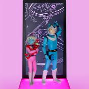 Ulysse 31 figurine Telemaque & Themis Cosmic NEON 25 cm LED Tsume Art