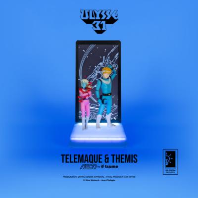 Ulysse 31 figurine Telemaque & Themis NEON 25 cm LED Tsume Art