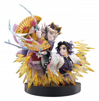 Demon Slayer: Kimetsu no Yaiba pack 2 figurines PVC Shinobu Kocho & Doma 18 cm
