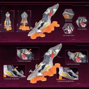 Evangelion maquette Blokees Fantastics Series FFEX02 Mari Makinami Entry Plug Interior 30 cm