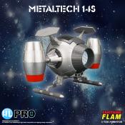 Capitaine Flam réplique die-cast Metaltech 14S Cosmolem Silver Edition Cosmoliner Box FR HL Pro 19 cm