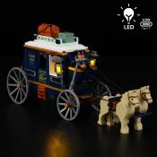 Lumibricks The Old West Treasure Stagecoach Set Construction LED 307 pcs 26cm