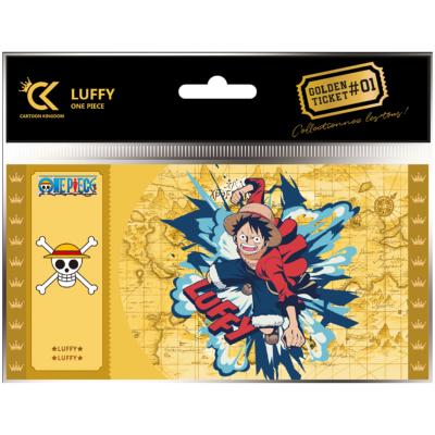 Monkey D. Luffy Golden Ticket One Piece Collection 1 | Cartoon Kingdom