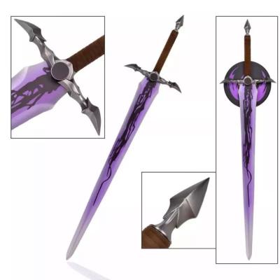 Solo Leveling réplique épée longue acier du Roi Démon avec support mural