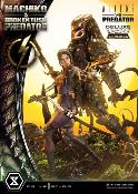 Aliens vs Predator Comic UPM Machiko & Broken Tusk Predator Deluxe Version Statue 1/4 84cm Prime 1 Studio