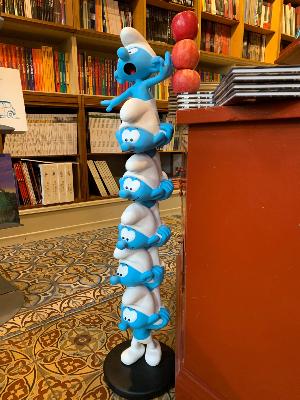 &#128998; Colonne Schtroumpf XXL Collector 1 mètre Peyo – Collectoys Résine | Plastoy 