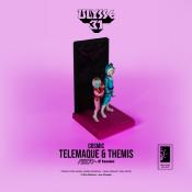 Ulysse 31 figurine Telemaque & Themis Cosmic NEON 25 cm LED Tsume Art