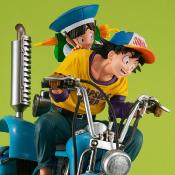 Dragonball Z Desktop Real McCoy EX diorama PVC Son Goku & Son Gohan & Robot with two legs 20 cm | MEGAHOUSE