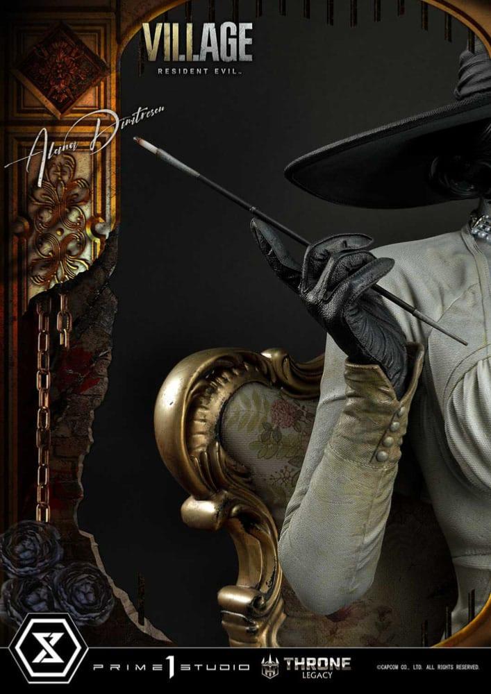 Resident Evil Village statuette 1/4 Throne Legacy Collection Alcina Dimitrescu Deluxe Version 66 cm