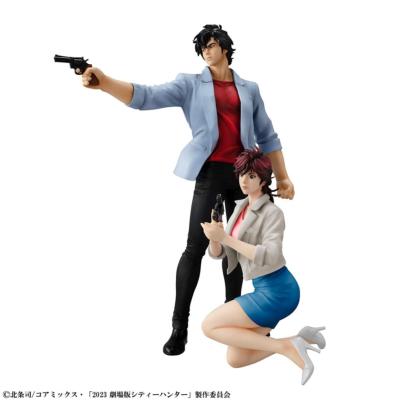 City Hunter Private Eyes G.E.M. Series statuettes PVC Saeba Ryo & Makimura Kaori 17 - 25 cm | MEGAHOUSE