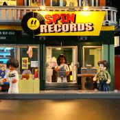Lumibricks Street Fusion Record Store Set Construction LED 1980 pcs 36cm