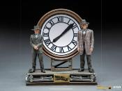 Retour vers le Futur III Statuette 1/10 Deluxe Art Scale Marty and Doc at the Clock 30 cm | Iron Studios