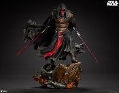 Star Wars Darth Revan Premium Format Mixed Media 1/4 Statue 58cm Sith KOTOR Sideshow Sabres Laser Rouge Violet Mandalorian Cruiser