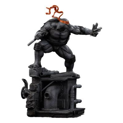 Tortues Ninja statuette Art Scale 1/10 Michelangelo Black & White Variant 26 cm | Iron Studios