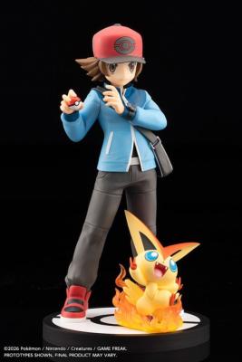 Pokémon figurine PVC 1/8 ARTFX J Hilbert with Victini 20 cm | Kotobukiya