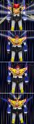 The Brave Fighter of Sun Fighbird figurine Metal Action Busou Gattai Fighbird 18 cm | EVOLUTION TOY