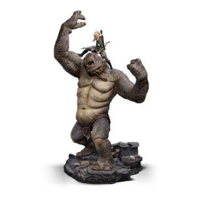 Le Seigneur des Anneaux statuette 1/10 Deluxe Art Scale Cave Troll and Legolas 72 cm | IRON STUDIOS