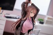 Original Character statuette PVC 1/6 OL-chan Who Doesn't Want to Go to Work Pink Ver. 26 cm